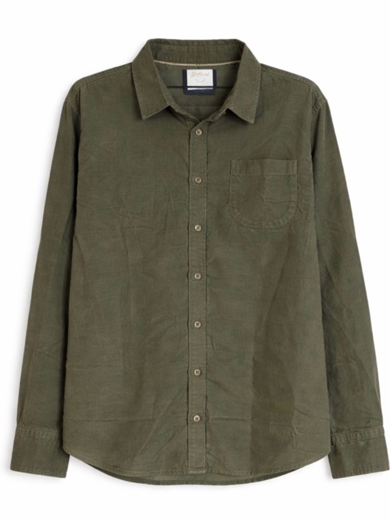 Jachs Girlfriend Olive Green Button-Down Shirt Sz L